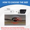 Carbon Fiber Exhaust Tip 2.5" Inlet to 4" Outlet, Bolt-On