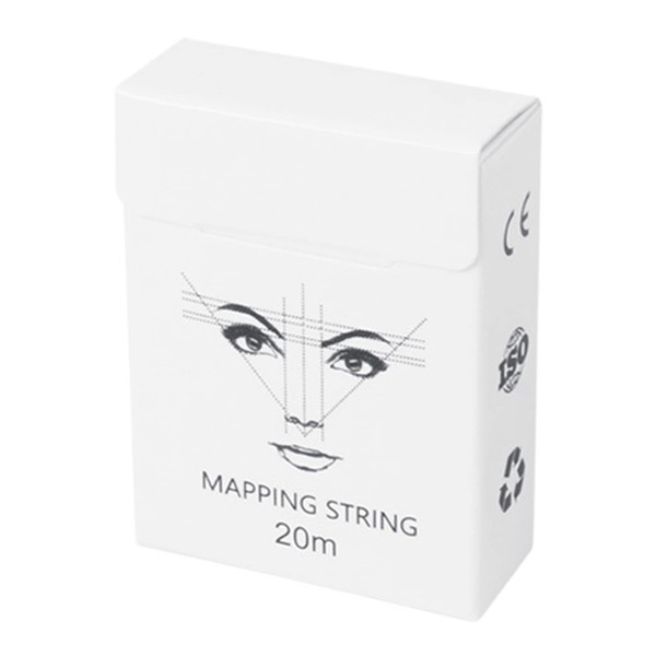 Ultra-Thin Brow Mapping String with Ink for Precise Positioning -