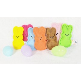Penny's Boutique Easter Bunny Stuffed Cat Toys – with fiberfill and Catnip. Package of 2 Easter 'Marshmallow Bunnies' - Assorted Colors Cat Toys - Kitty Catnip Toys - Spring Felt Kitty Toys