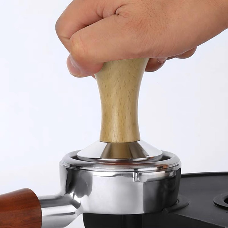 Coffee Tamper, Stainless Steel Espresso Coffee Bean Press Base Espresso