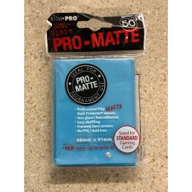 Ultra Pro Standard Pro-Matte Non-Glare Card Sleeves Light Blue 50ct New