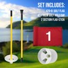 KINGTOP Mini Golf Flagstick for Backyard Practice Putting Green, 3ft