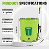 Battery Powered Backpack Sprayer 5.2 Gallon, Compatible with Ma-Kita 18V,