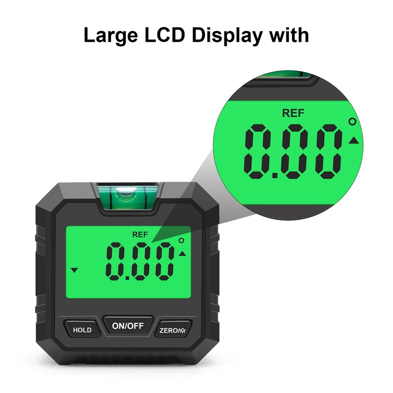 Digital Level Box Angle Finder Woodworking Electronic Protractor with Horizontal