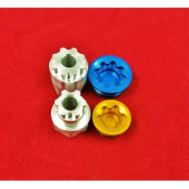 WCM Set of Hope RX4 Shimano Small / Large Brake Piston Bore Cap Tools- Caliper caps