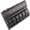12V 6 Gang Car Boat Switch Panel Waterproof Auto Fuses