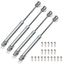 KBNIAN Pack of 4 Hydraulic Gas Spring Cabinet Door Gas Lift Flap Fitting 100N/10kg Gas Strut Lift Damper for Cupboard, Wardrobe, Toy Box