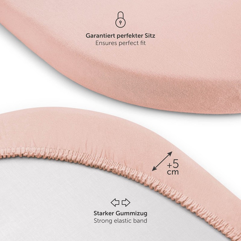 Laleni Premium fitted sheets for the rollaway bed, breathable fitted