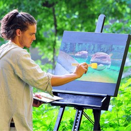 Pack of 20 Sponge Brushes, Round Foam Brushes with Wooden Handle, Foam Brush Set for Children, Painting, Doodle, DIY, Art, Crafts