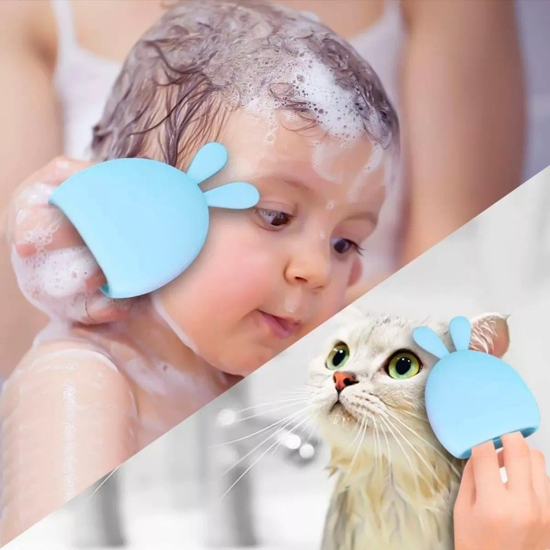 Universo en Linea Cepillo Exfoliante Facial Silicona Puntos Suave Conejo