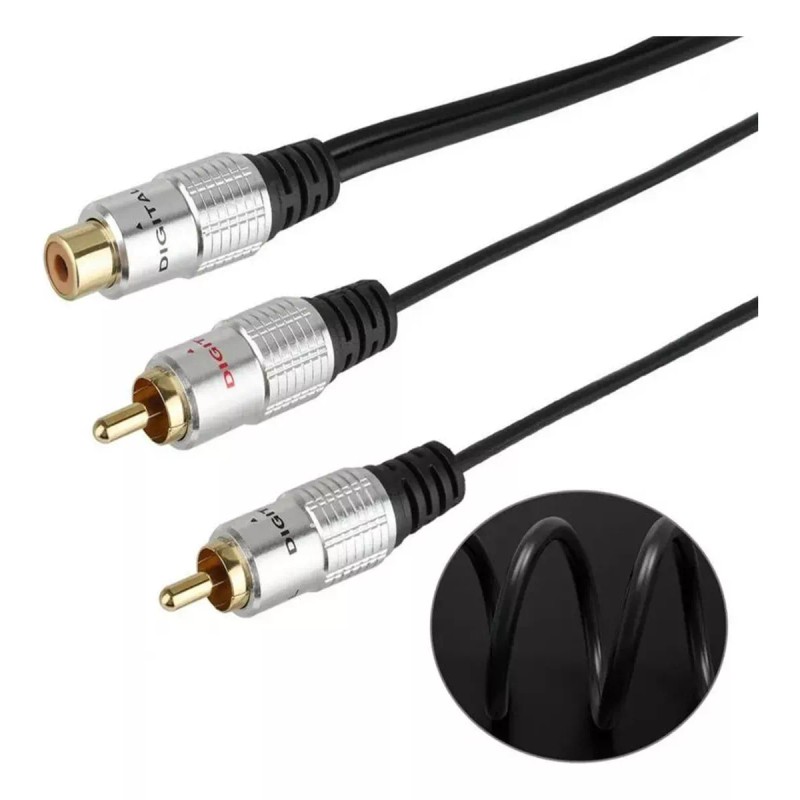 Lecute Shop Cable Jack 3.5mm A 2 Rca Macho Plug
