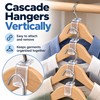 Cascading Clothes Hanger Connector Hooks for Closet Organization – 30