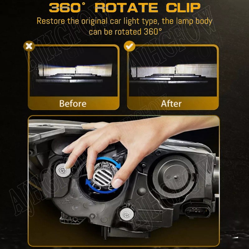 AJHGFOW For Jeep Grand Cherokee 2011 2012 2013 LED Headlight