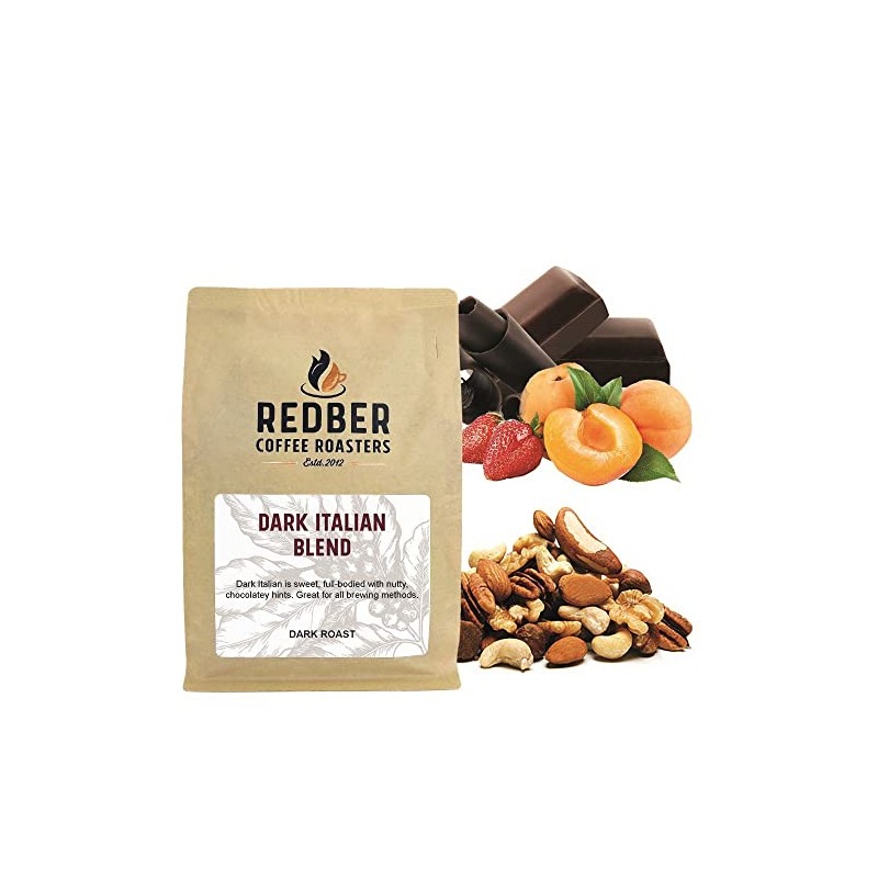 Redber Dark Italian Blend Filter/Ground Coffee (Dark Roast) (250g)