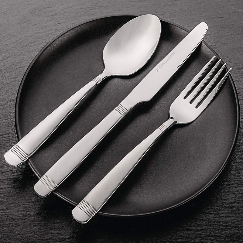 Dokaworld Flatware, Silverware Set for 8 persons, 40 Piece -