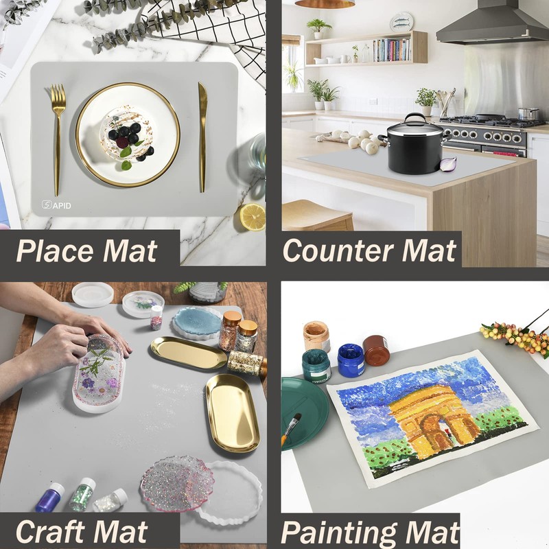 Extra Large Silicone Mat 36" x 24" Place Mats, Heat