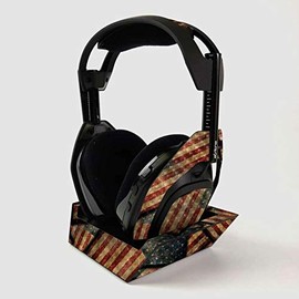 MightySkins Carbon Fiber Skin For ASTRO Gaming A50 Wireless Headphones + Base Station - Vintage American | Protective, Durable Textured Carbon Fiber Finish | Easy To Apply | Made in the USA
