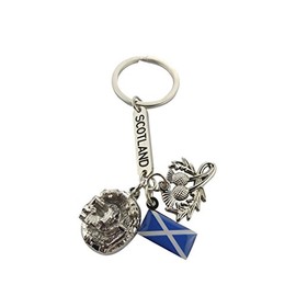 Scottish Saltire Multi Keyring Keychain Scotland Edinburgh Bag Charm