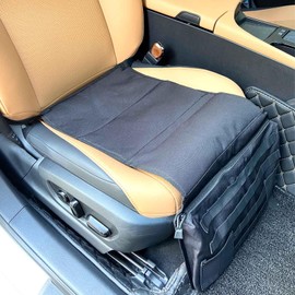 MOGAKU Tactical Seat Covers for Car with MOLLE Panel Universal Car Seat Protector with Zipper Storage Pocket for Concealed Carry, Fit for Most SUVs Trucks Pickups Sedans