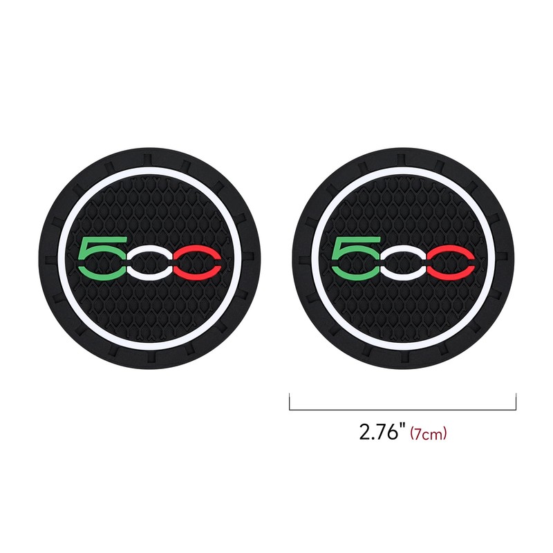 2PCS Car Coaster cup holder Compatible with FIAT 500 500E