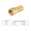 sourcing map Pipe Adaptor Brass Hose Connector 10 mm Barb