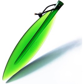 Green Willow Leaf Envelopes Opener Bookmark, Plastic Paper Cutter Plastic Razor Blade Tool for Office, Cutting and Measuring Devices Office and School Supplies