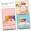 Ipetboom Cute Bubble Bath Salt Portable Bath Salt Set for