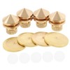 Gatuida 4pcs Speaker Isolation Spikes Copper Alloy Audio Feet for