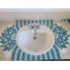 500PCS / 1.1LB Square Ceramic Mosaic Tiles, 0.4 x 0.4