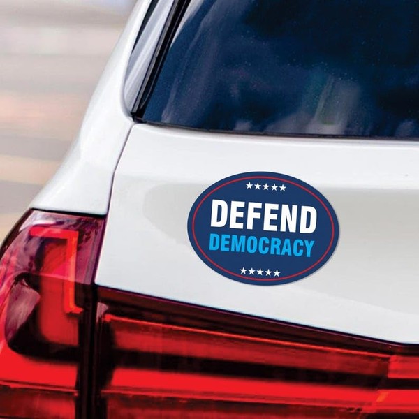 Defend Democracy Magnet, Resist Hate Magnet, Anti-Trump, Resist Racism Car