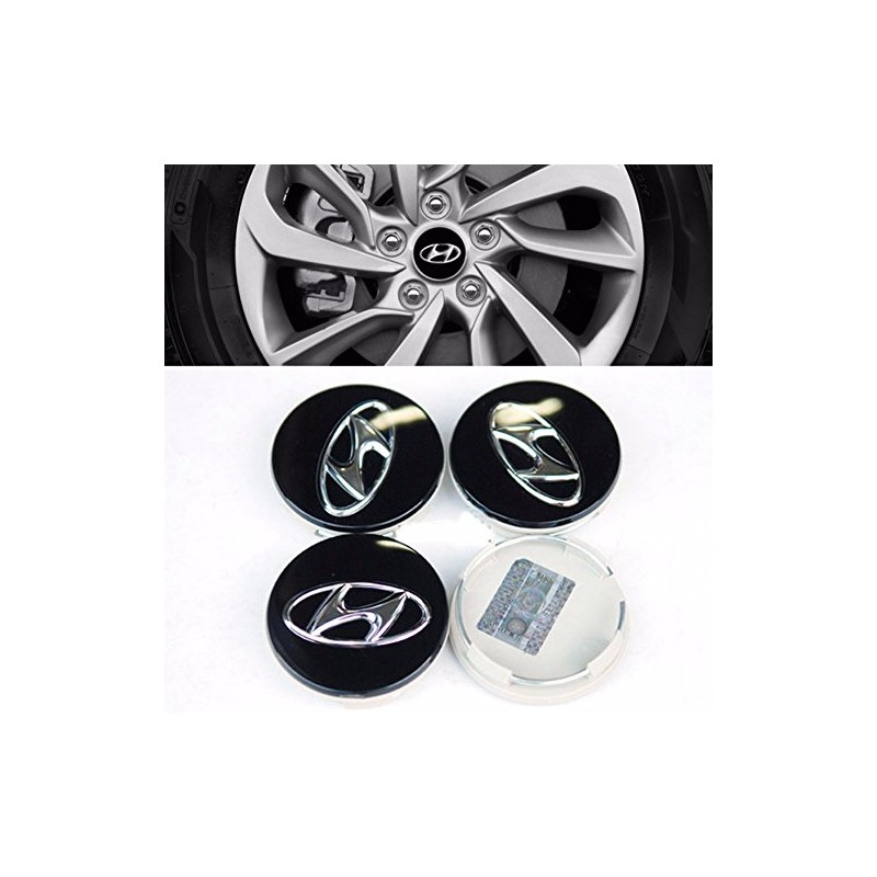 HYUNDAI - Juego de 4 tapas de cubeta de rueda