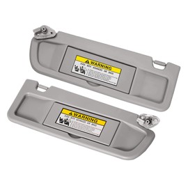 Gray Sun Visor Left & Right Side Compatible with Honda Civic Sunvisor Pair 2006 2007 2008 2009 2010 2011 Replaces 83280-SNA-A01ZC 83230-SNA-A01ZC Without LED Light