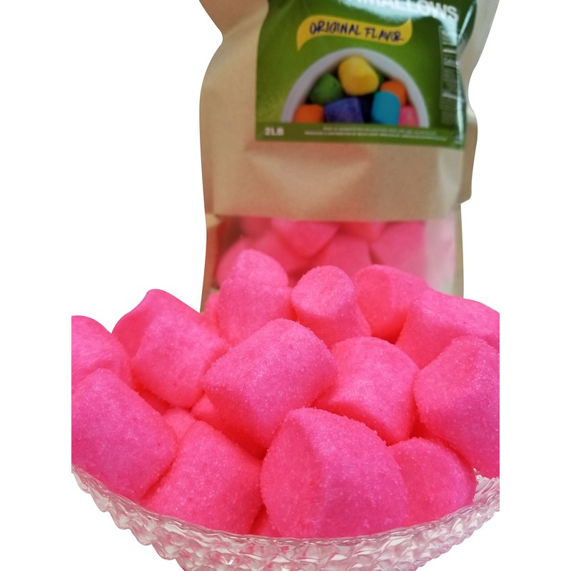 Sugared Marshmallows 2 Pounds and 1 Pounds (Pink, 2 Pounds)