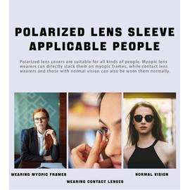 Chakralux Two Pairs Fit Over Sunglasses for Men Women - Polarized Wrap Around, Lightweight Sunglasses Over Glasses, UV400 Protection with Full Coverage Design