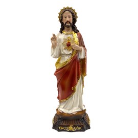 12" Inch Sacred Heart of Jesus Statue Figurine Imagen Sagrado Corazon de Jesus Religious Gift