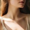 AMELINE Cross Necklace for Women 14K Gold Cross Necklace for