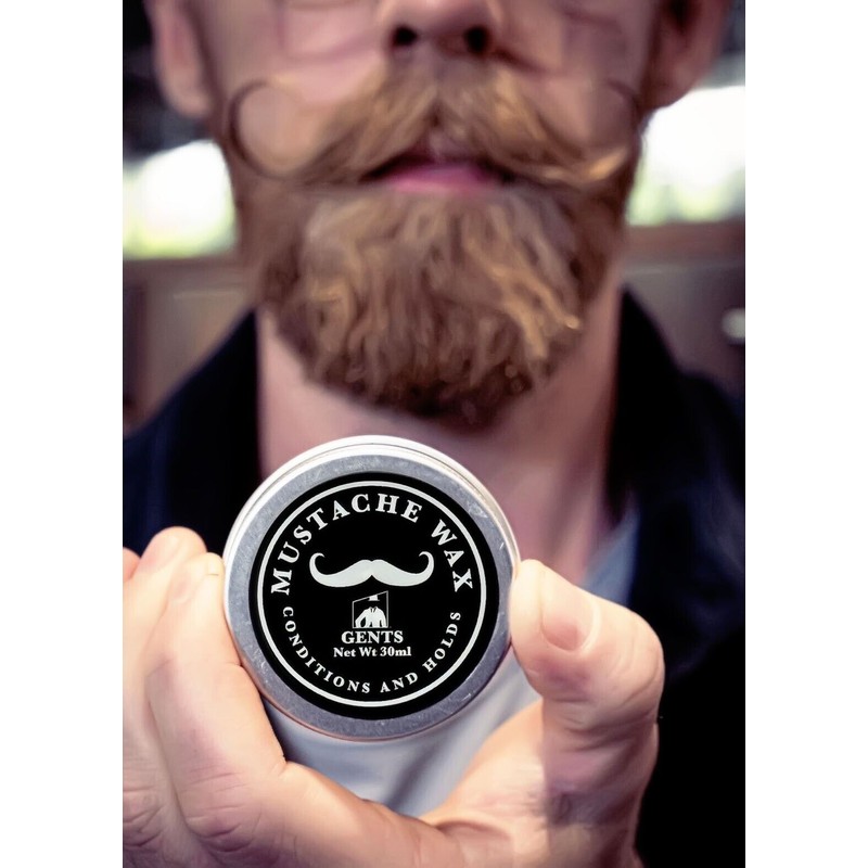GBS Mustache Wax & Mini Comb Kit Beard & Mustache