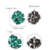 EVER FAITH Flower Stud Earrings for Women Girls Clear Rhinestone