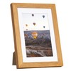Marsmiles 5x7 Wooden Picture Frame, USA-Sourced Natural Oak Solid Wood