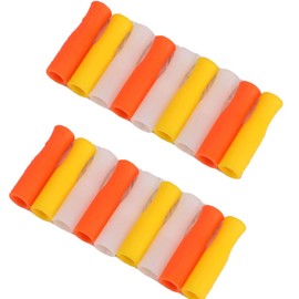 20pcs Silicone Straws Tips Reusable Straws Covers Multi-colored Straws Caps for 6mm Metal Straws Stainless Steel Straws