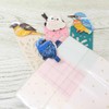 BIRD BOOKMARKER Embroidered Bookmark/Leaf Pattern Shimasagi Bookmark Cute Goods Mail