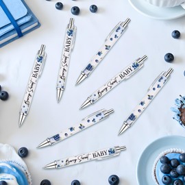Diartpaint Blueberry Baby Shower Favors Ballpoint Pens Bulk 45pcs