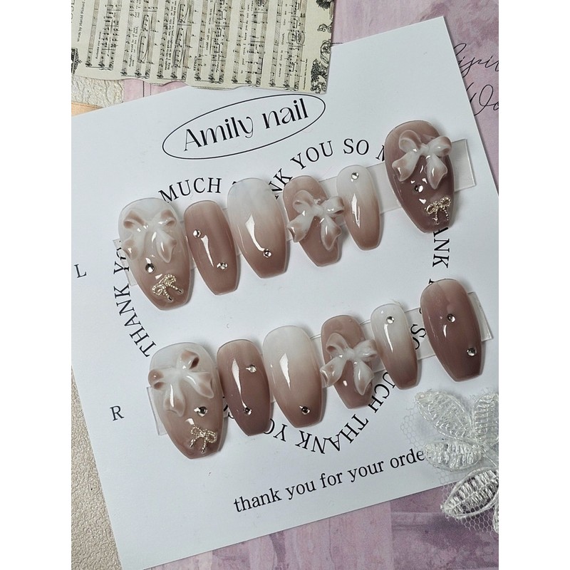 Grace [Handmade Nail Tips] Emily Nail - Stiletto / 그레이스