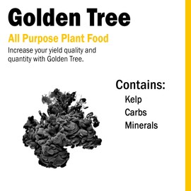 Humboldts Secret Golden Tree: Best Plant Food for Plants & Trees - All-in-One Concentrated Organic Additive - Vegetables, Flowers, Fruits, Lawns, Roses, Tomatoes & More (2 Ounce)