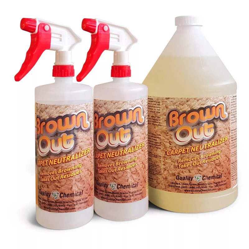 Quality Chemical Brown Out Carpet Neutralizer / 1 Gallon Combo