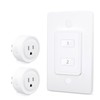 LoraTap Mini Wireless Remote Control Outlet Plug Adapter (2 Pack)