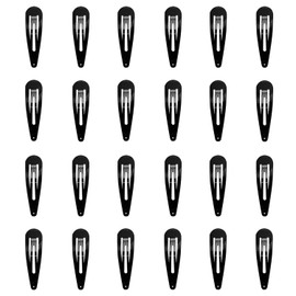 XMBYGEY Hair Clips,25pcs Snap Hair Clips,Snap Clips,Clips Black,Hair Grips for Little Girls BB Cute Hair Clips Pieces Snap hair clips Ideal for All Hair Types(Black)