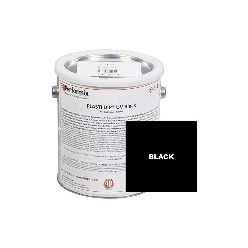 Plasti Dip Black UV (Unthinned),1 Gallon