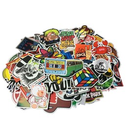 Cool Random Stickers Pack 55-500pcs Laptop Stickers Bomb Vinyl Stickers Variety for Computer Skateboard Luggage Car Motorcycle Bike Decal for Teens Adults Boys