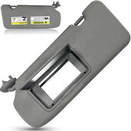 Left Driver Side Sun Visor for Honda CRV 2017 2018 2019 2020 2021 2022 Replace 83230TLAA51ZB NO Light with Makeup Mirror (Grey(Left Driver Side))